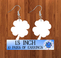 Shamrock earring size 1.5 inch - BULK PURCHASE 10pair