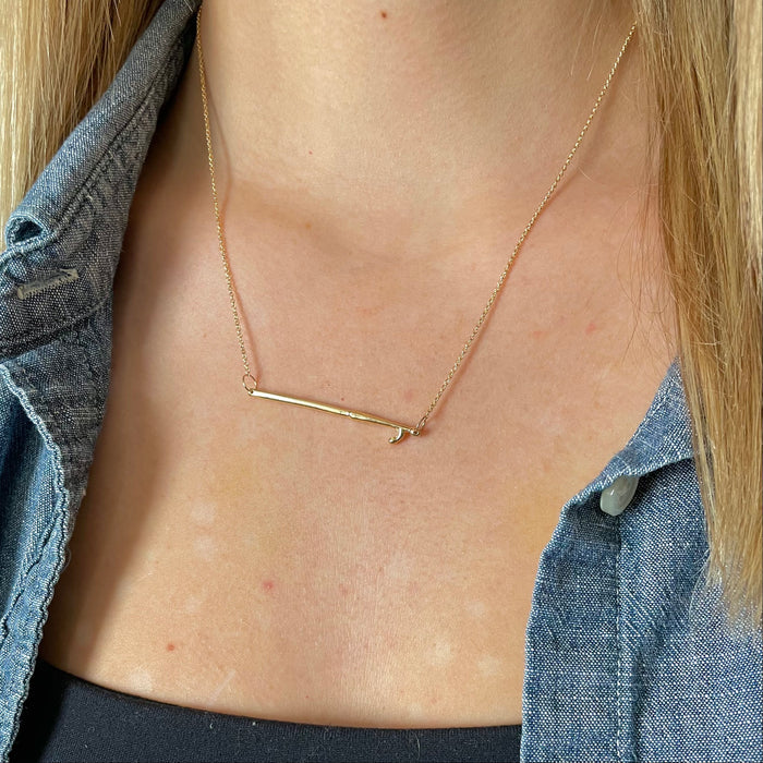 Sideways Boat Hook Necklace