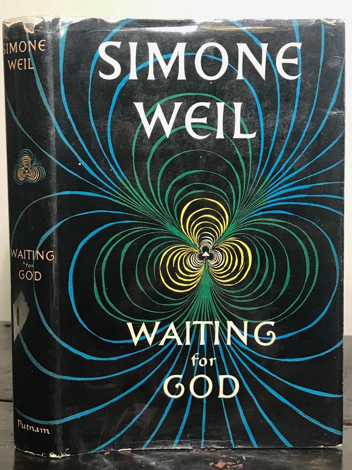 SIMONE WEIL - WAITING FOR GOD 1st/1st US Edition 1951 HC/DJ Religious Philosophy