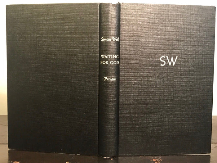 SIMONE WEIL - WAITING FOR GOD 1st/1st US Edition 1951 HC/DJ Religious Philosophy