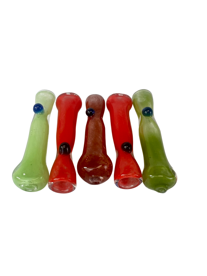 Single Color Chillums w/ Speckle (2ct)