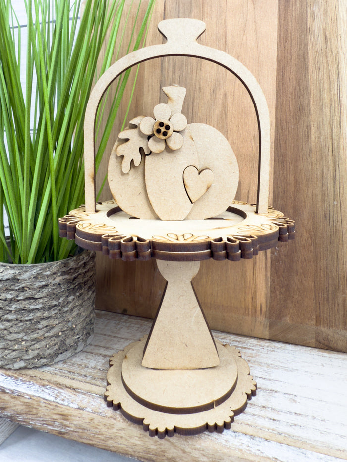 Single Pumpkin Cloche Cake display Add on Insert kit