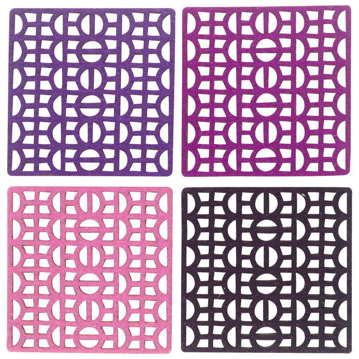 Molly M Designs Felt Laser Cut Coasters, The Hour Shop Barware