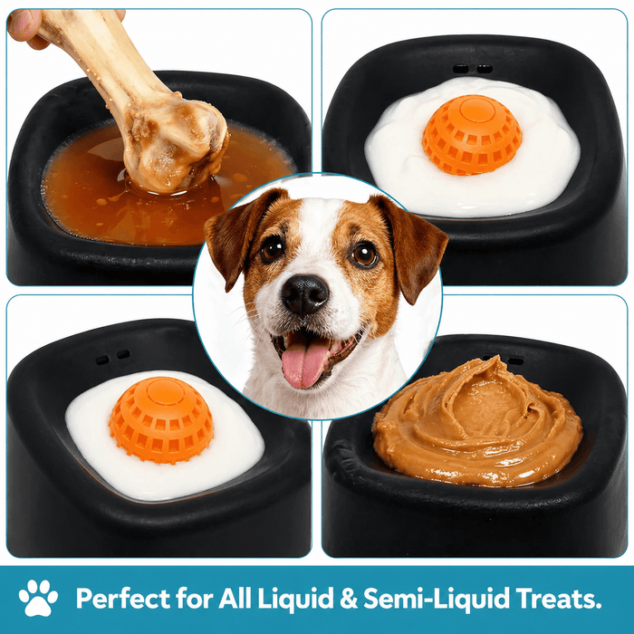 Slow Feeder Dog Bowl – No Spill & Non-Slip