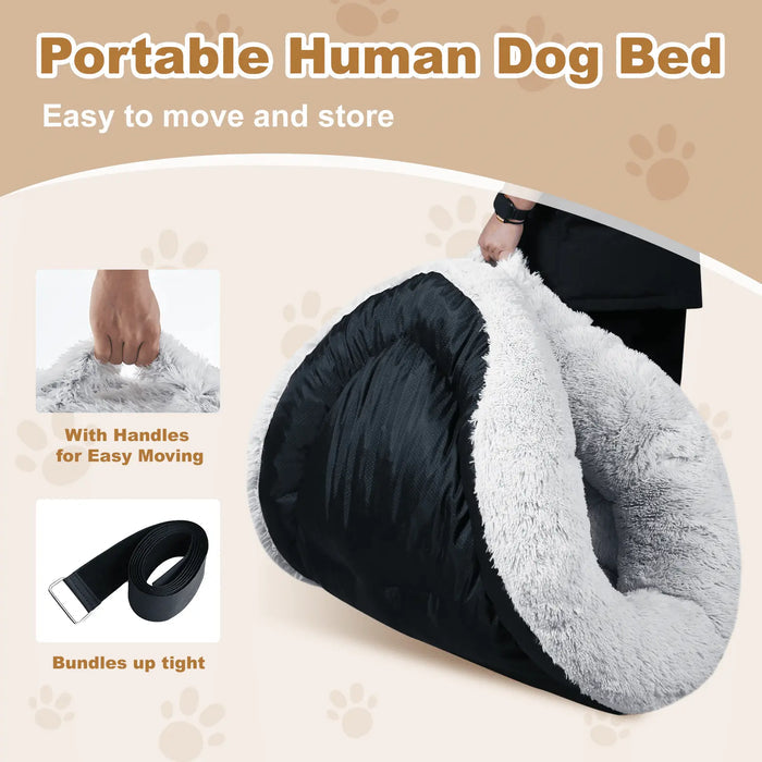 Soft Dog Bed – Large Washable Bed for Easy Carry & Comfort