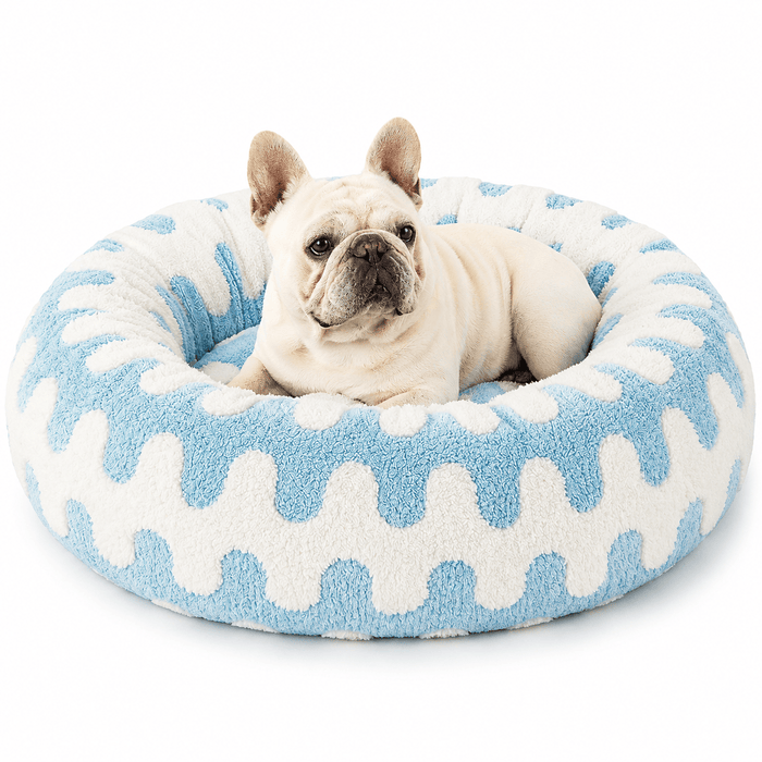 Soft Plush Donut Bed for Dogs & Cats