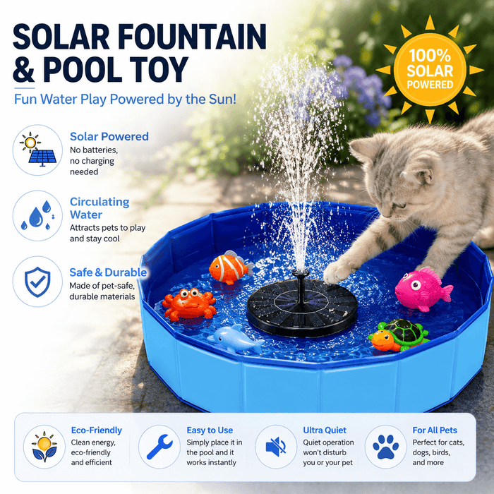 Solar Pet Splash Pool Fursera