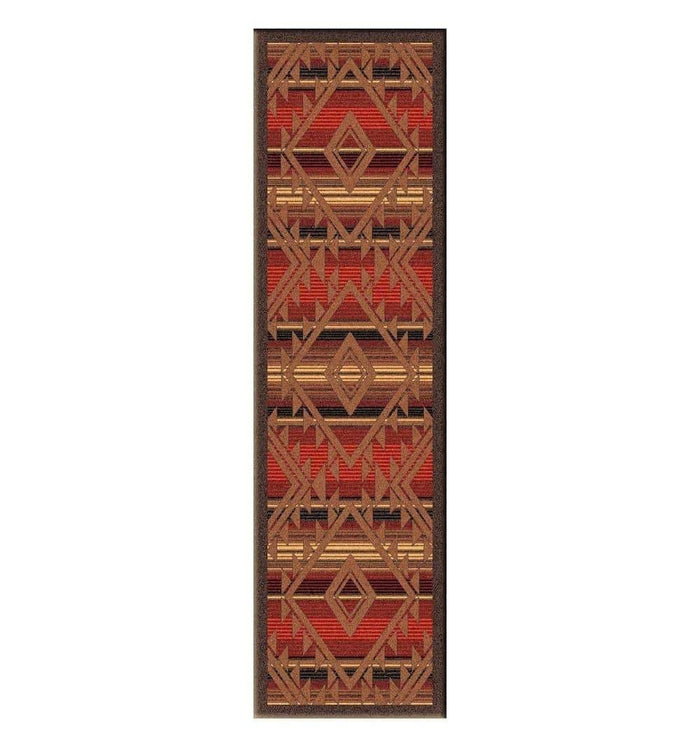 Santa Fe Southwestern Runner Rug. Made in the USA Rug. Your Western Decor