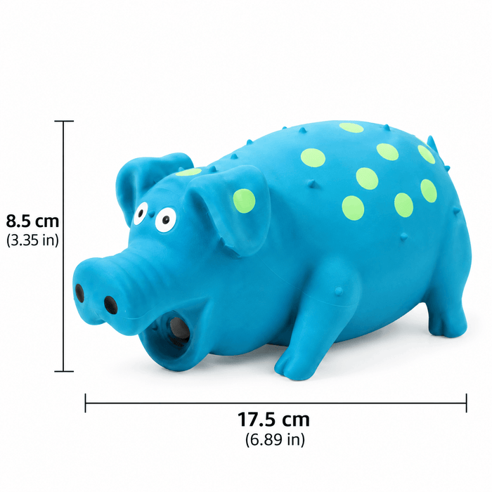Squeaky Pig Dog Toy – Soft Latex Chew Toy Fursera