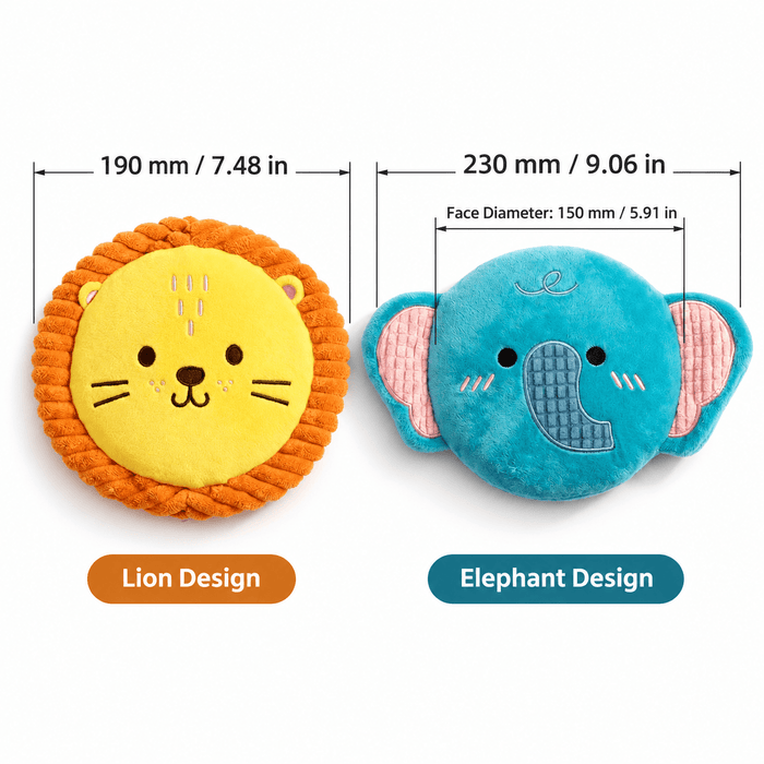 Squeaky Plush Dog Frisbee Fursera