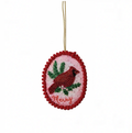 Storybook Holiday Beaded Ornament - Merry Bird