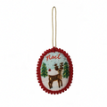 Storybook Holiday Beaded Ornament - Noel Deer
