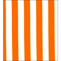 freckled sage stripe orange oilcloth swatch