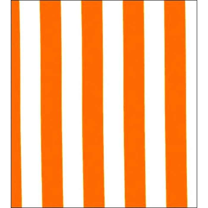 freckled sage stripe orange oilcloth swatch