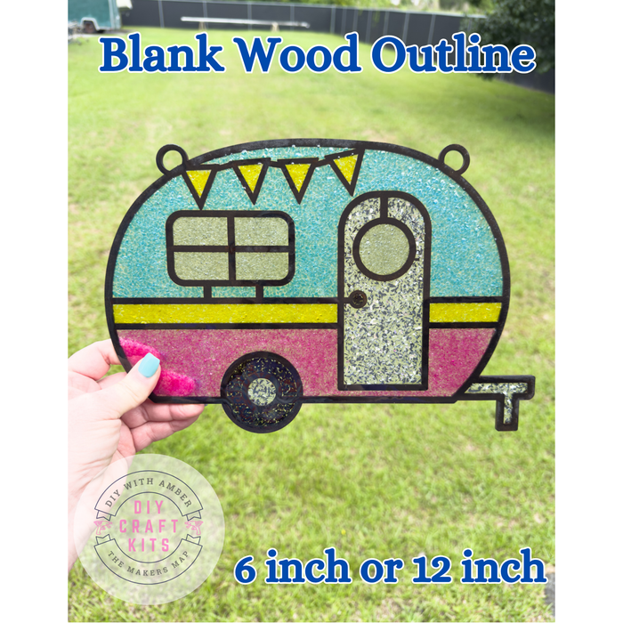 Style 191 Camper Laser Cut Outline Frame Blank
