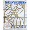Style 197 Crow Bat Pumpkin Laser Cut Outline Frame Blank