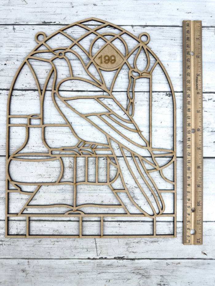 Style 199 Crow Arch Window Laser Cut Outline Frame Blank