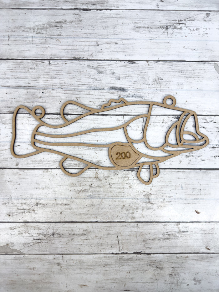 Style 200 Fish Laser Cut Outline Frame Blank