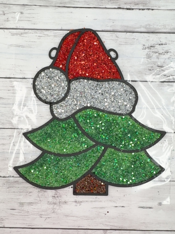 Style 202 Santa Hat Tree Laser Cut Outline Frame Blank