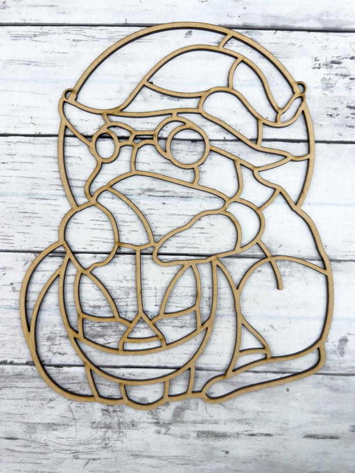 Style 227 Spooky Frog Laser Cut Outline Frame Blank