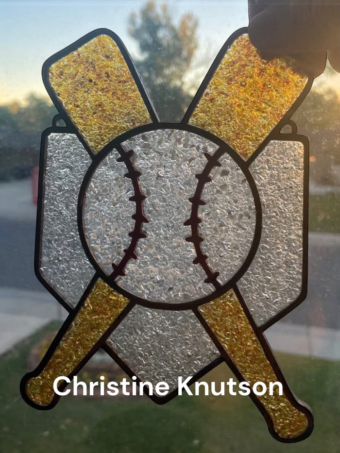 Style 230 Home Plate Bat Baseball Laser Cut Outline Frame Blank