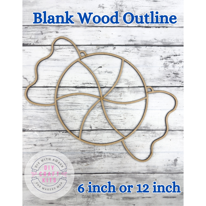 Style 257 Peppermint Laser Cut Outline Frame Blank