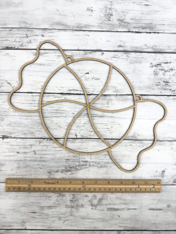 Style 257 Peppermint Laser Cut Outline Frame Blank