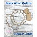Style 258 Candy Laser Cut Outline Frame Blank