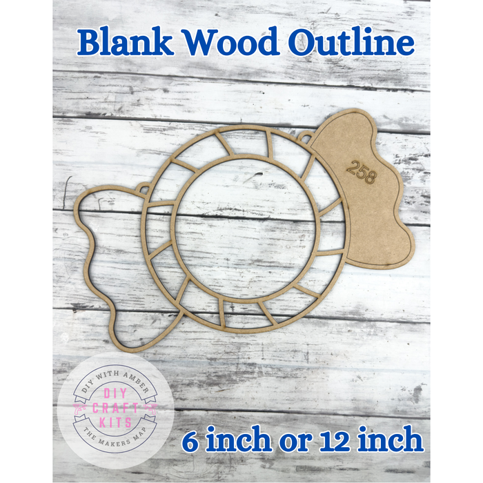 Style 258 Candy Laser Cut Outline Frame Blank