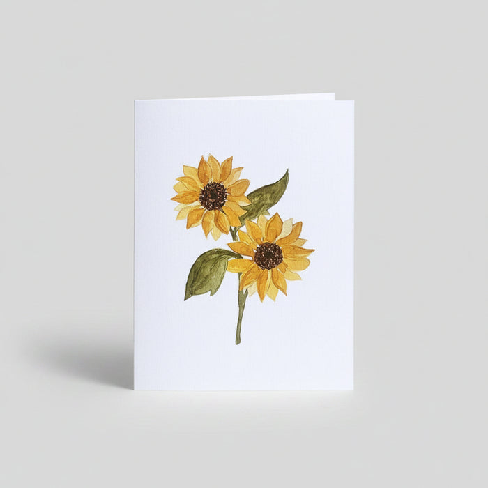Sunflower Watercolor Greeting Card