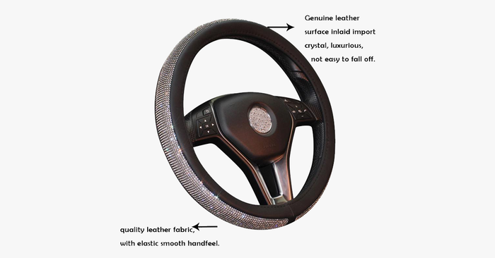 Swarovski Diamonds Steering Wheel Cover