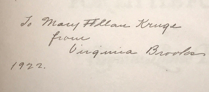 TALES OF THE OPEN FOR LITTLE FOLKS, Virginia Louise Brooks, 1st/1st 1921, SIGNED