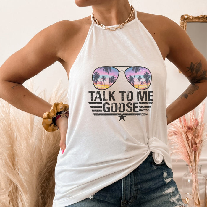 Talk to me Goose Beach Tank Top - Trendznmore