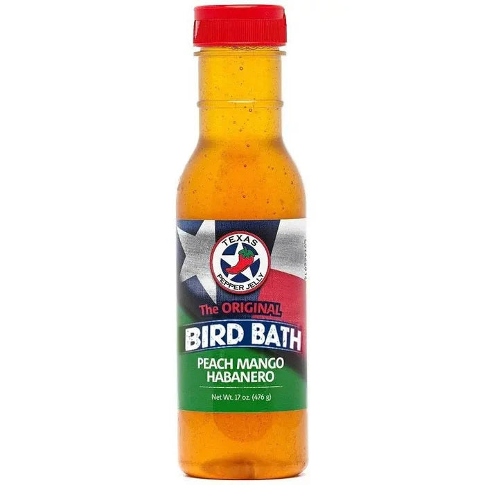 Texas Pepper Jelly Peach Mango Habanero Texas Bird Bath Condiments & Sauces 12011437
