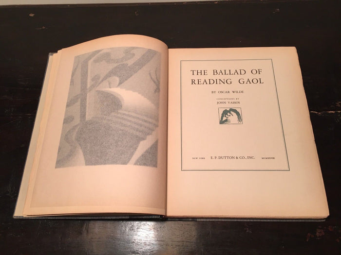 THE BALLAD OF READING GAOL Oscar Wilde, Illust. John Vassos 1st/1st 1928 HC