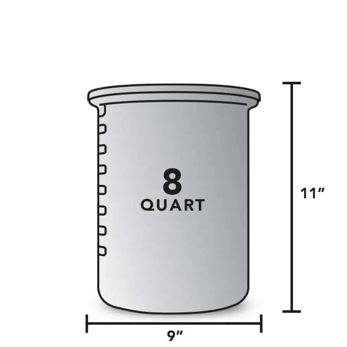 The Briner Buckets Kitchen Tools & Utensils 8 Quart - 9"D x 11"H 12023495