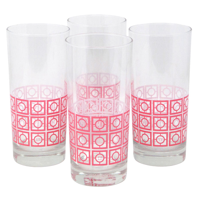 The Modern Home Bar Breezeway Coral Collins Glasses