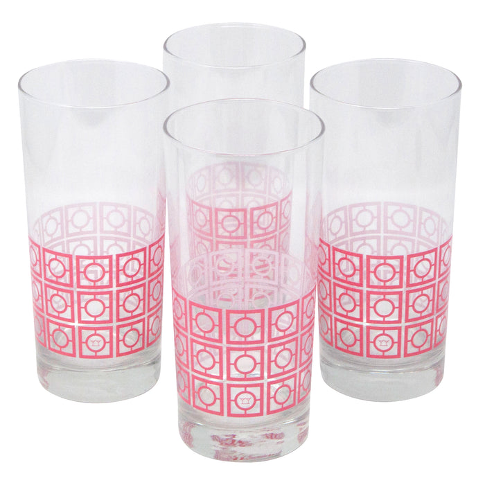 The Modern Home Bar Breezeway Coral Collins Glasses Top View