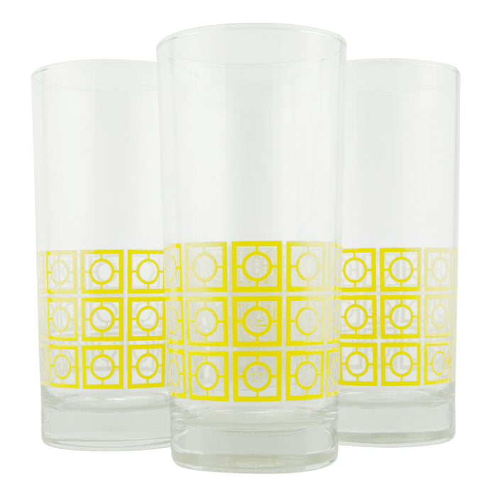 The Modern Home Bar Breezeway Yellow Collins Glasses