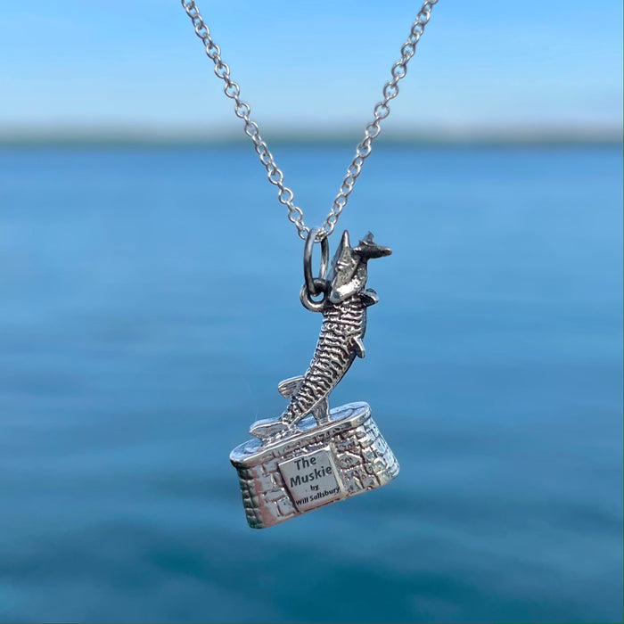 "The Muskie" Statue Necklace