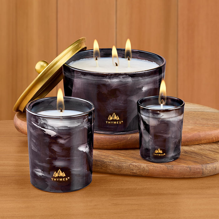 Thymes Noir Woods Lidded Candle