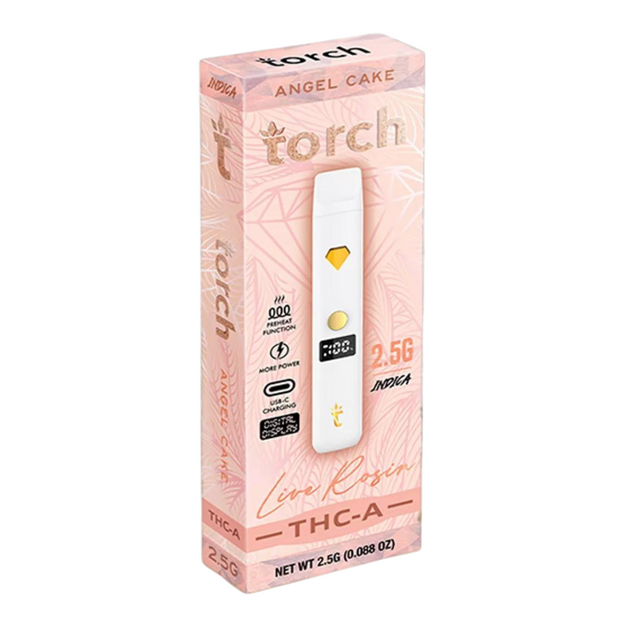 Torch Hemp - live Rosin 2.5g Thc-A Disposable - 5 pack