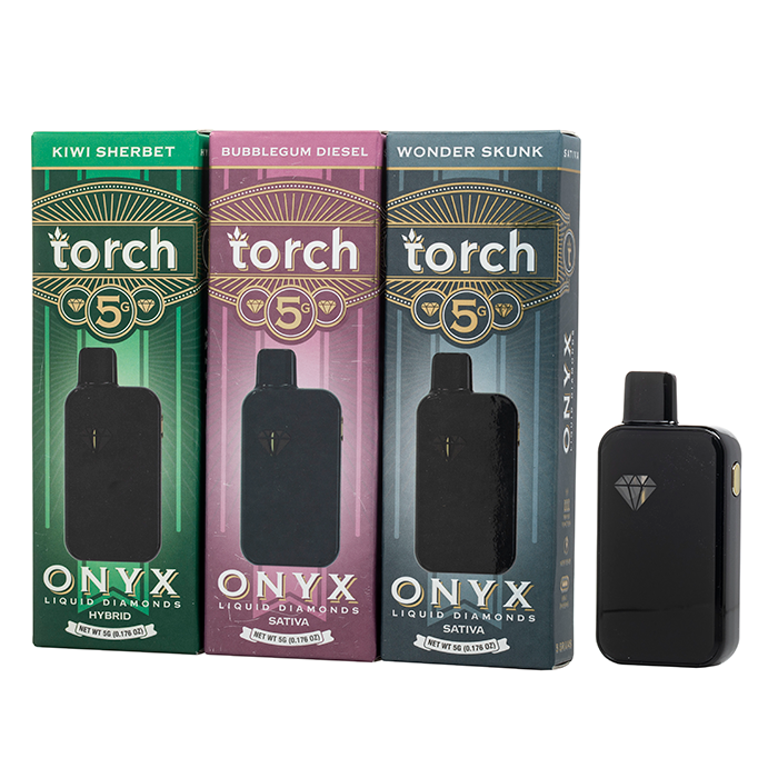 Torch Hemp THC-A Onyx Liquid Diamonds 5G Disposable - 5 Pack