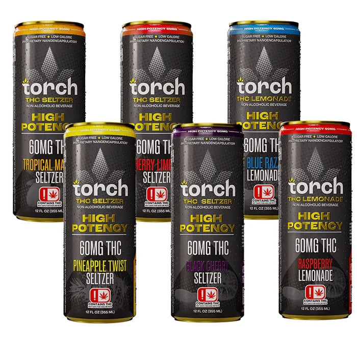 Torch THC High Potency Seltzer | (60mg) 12oz. (4 Cans)