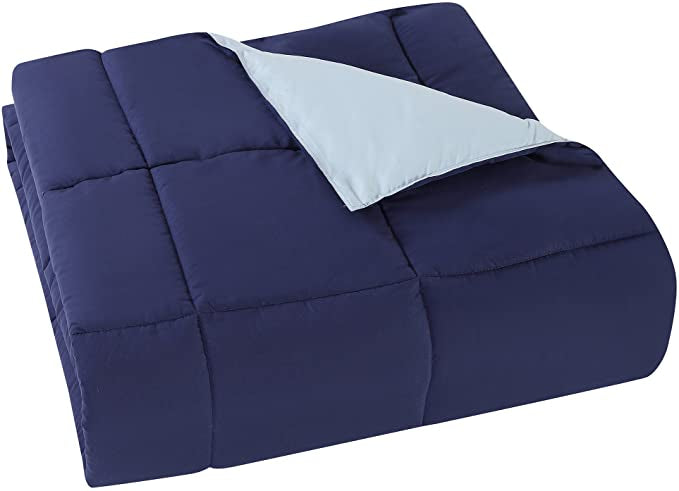 Truly Soft Everyday Reversible Full/Queen 3-Pc. Comforter Set, Navy and light Blue