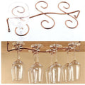 VALINK Stemware Racks, 1Pcs 6/8 Wine Glass Rack, Stainless Steel Wine cup Holder, Stemware Hanging Stand, Under Cabinet Holder, Drinking Glass Storage Organizer Hanger Shelf for Household Bar Tools