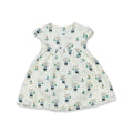 Viverano Organics - Mouse Sailor Cap Sleeve Dress+Bloomer (Organic Muslin): 18-24M / Soft White