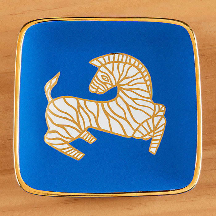 Waylande Gregory Ceramic Catchall Tray, Zebra