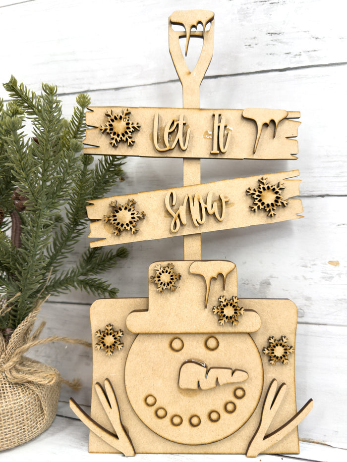 Winter Leaner Shovel DIY Craft Kit