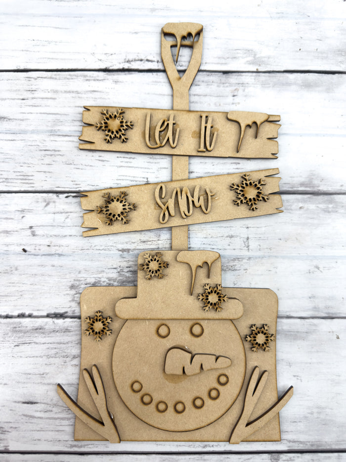 Winter Leaner Shovel DIY Craft Kit